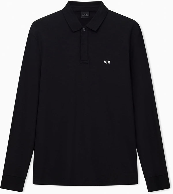 A|X Armani Exchange Polo Manica Lunga Uomo Mod. XM001288 UC001 Nero