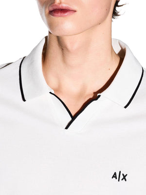 A|X Armani Exchange Polo Manica Corta Uomo Mod. XM002401 AF10366 U0009 Bianco