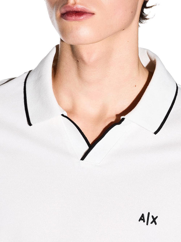 A|X Armani Exchange Polo Manica Corta Uomo Mod. XM002401 AF10366 U0009 Bianco