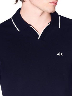 A|X Armani Exchange Polo M/C Uomo Mod. XM002401 AF10366 UB101 Blu