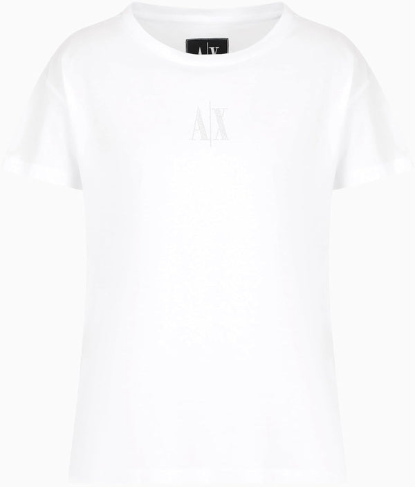 A|X Armani Exchange T-shirt Donna Mod. XW000830 AF10356 U0002 Bianco