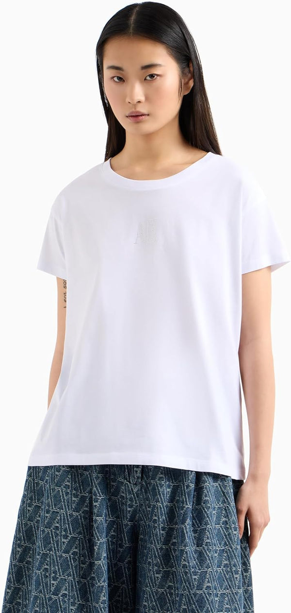A|X Armani Exchange T-shirt Donna Mod. XW000830 AF10356 U0002 Bianco