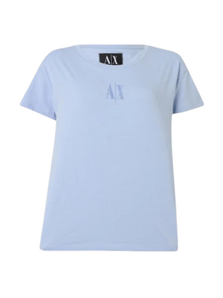 A|X Armani Exchange T-shirt Donna Mod. XW000830 AF10356 U3393 Celeste