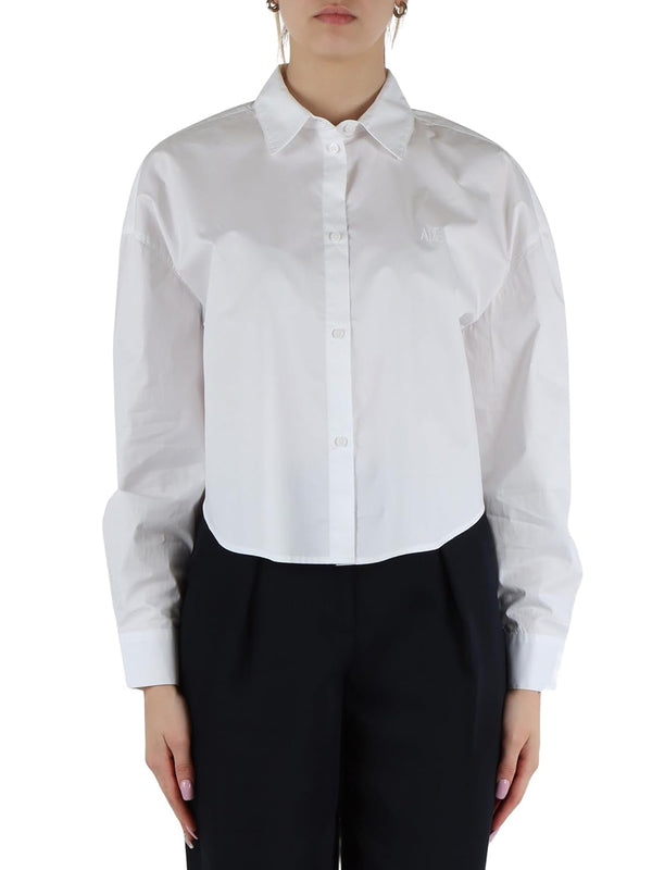 A|X Armani Exchange Camicia m/l Donna Mod. XW001180 AF12812 U0002 Bianco