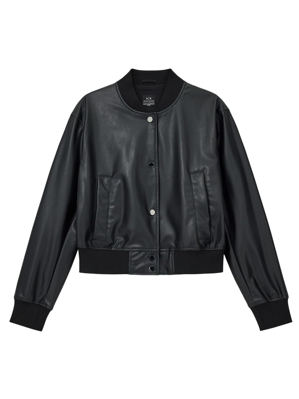 A|X Armani Exchange Giubbotto pelle Donna Mod. XW001432 AF16618 UC001 Nero