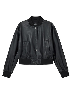 A|X Armani Exchange Giubbotto pelle Donna Mod. XW001432 AF16618 UC001 Nero