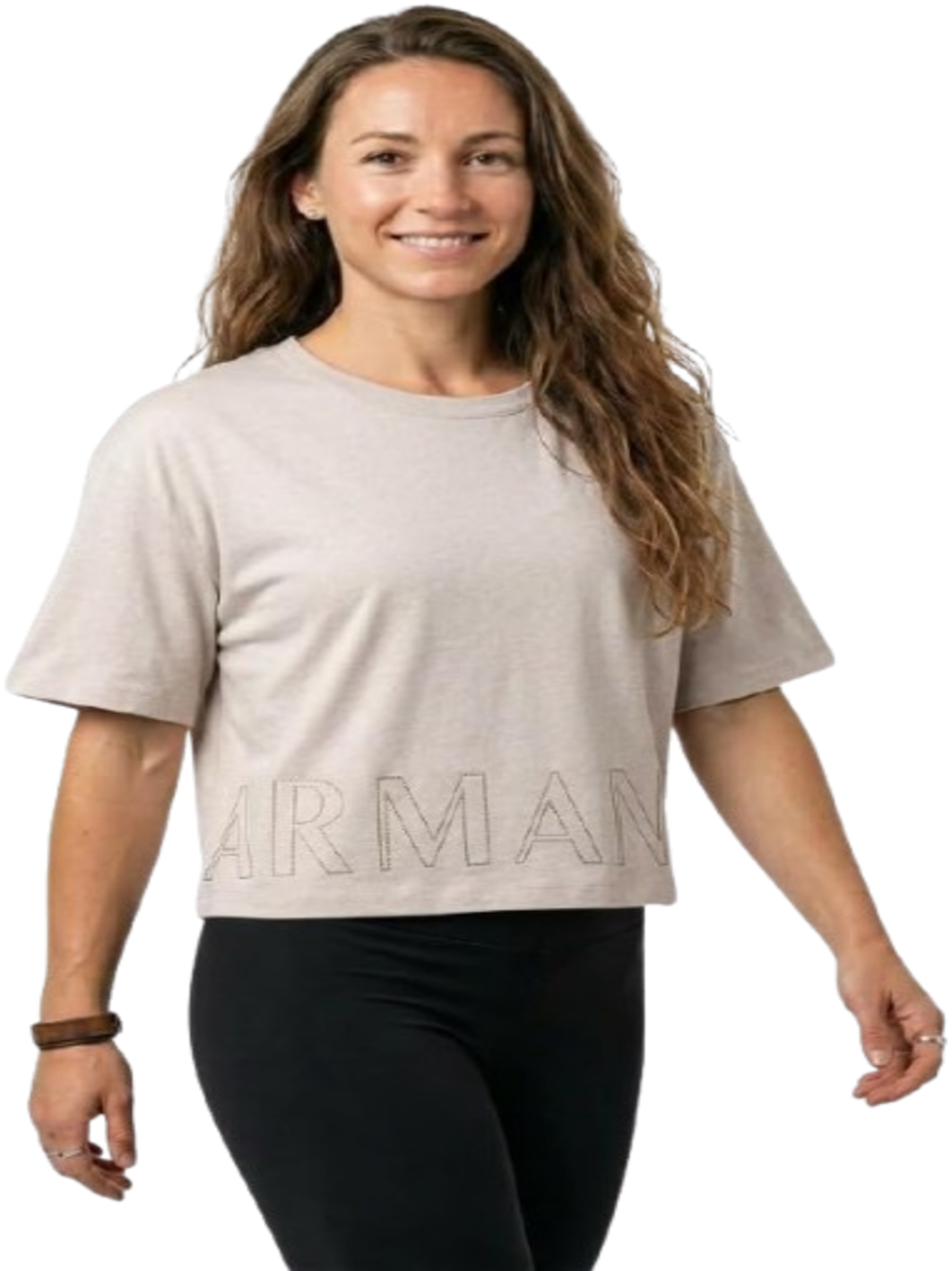 AIX Armani Exchange T-shirt Donna Mod. XW001709 AF17172 U6223 Sabbia