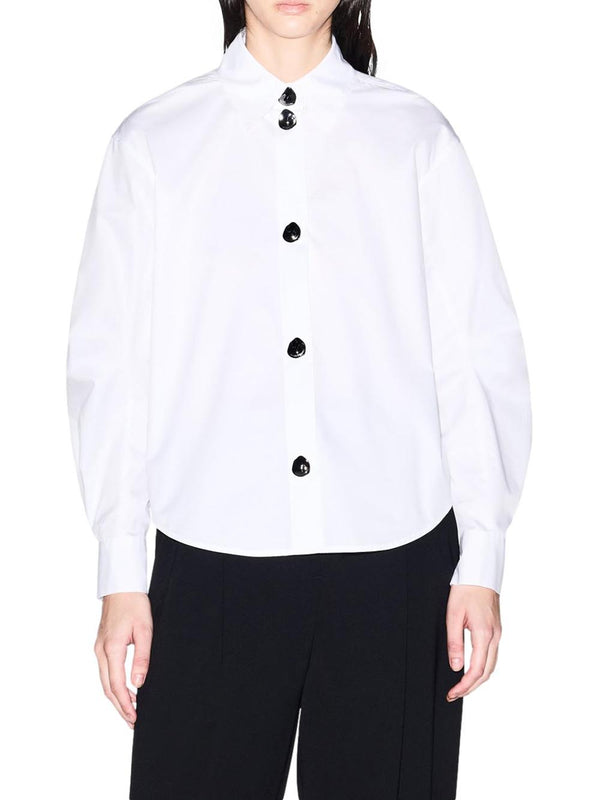 A|X Armani Exchange Camicia Manica Lunga Donna Mod. XW002008 AF18862 U0002 Bianco