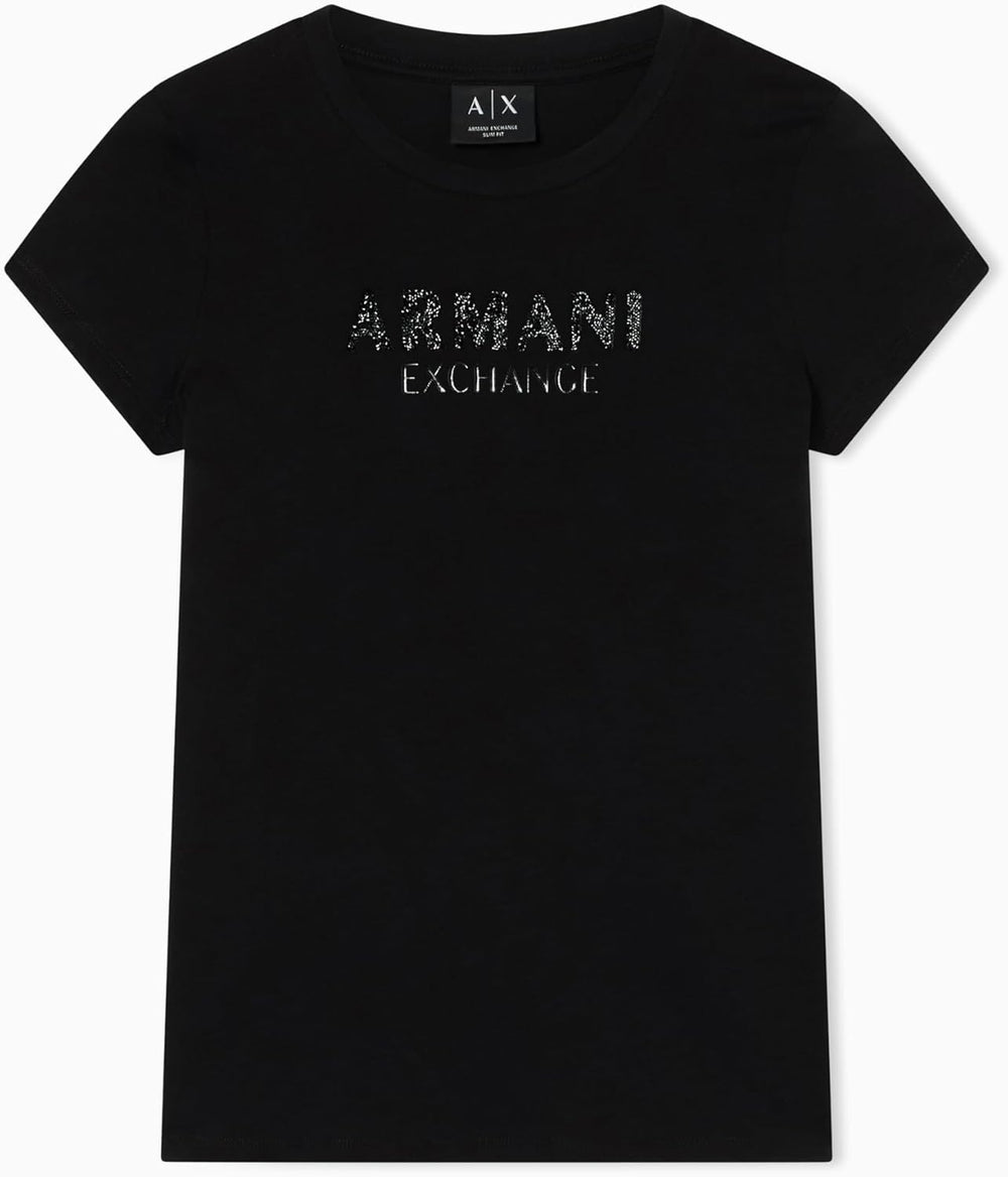 A|X Armani Exchange T-shirt Donna Mod. XW002106 AF10356 UC001 Nero