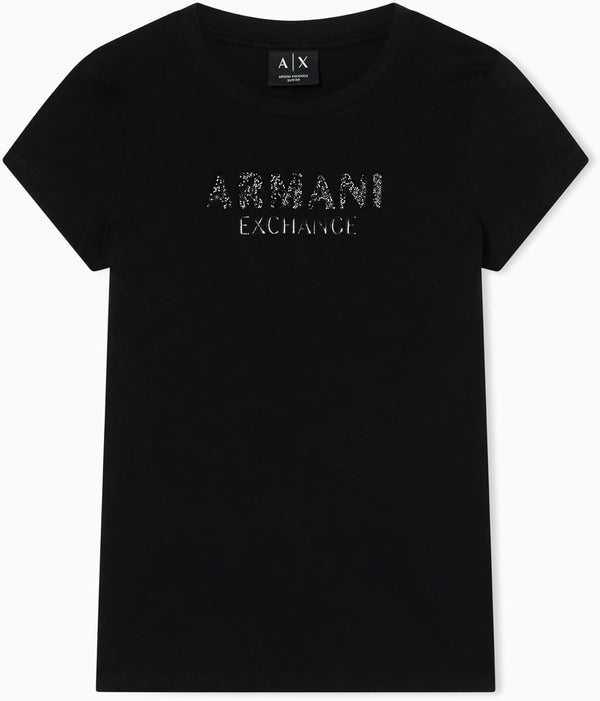 A|X Armani Exchange T-shirt Donna Mod. XW002106 AF10356 UC001 Nero