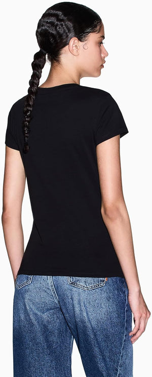 A|X Armani Exchange T-shirt Donna Mod. XW002106 AF10356 UC001 Nero