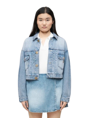 A|X Armani Exchange Giubbino Donna Mod. XW002260 AF21338 MB001 Denim