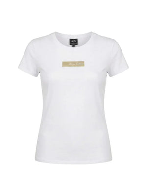 A|X Armani Exchange T-shirt Donna Mod. XW002327 AF10358 U0002 Bianco