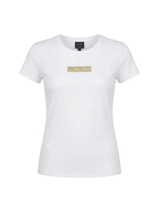 A|X Armani Exchange T-shirt Donna Mod. XW002327 AF10358 U0002 Bianco