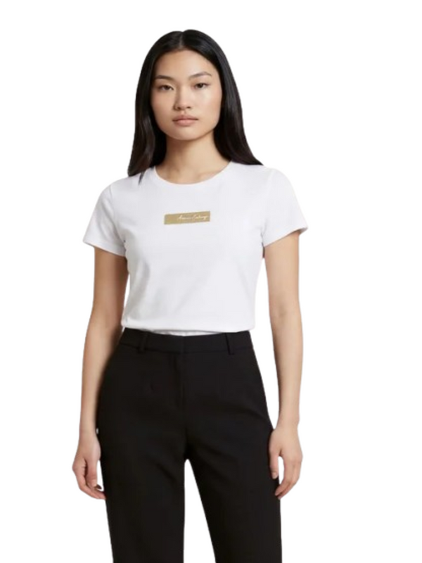 A|X Armani Exchange T-shirt Donna Mod. XW002327 AF10358 U0002 Bianco