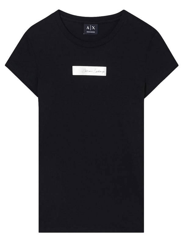 A|X Armani Exchange T-shirt Donna Mod. XW002327 AF10358 UC001 Nero