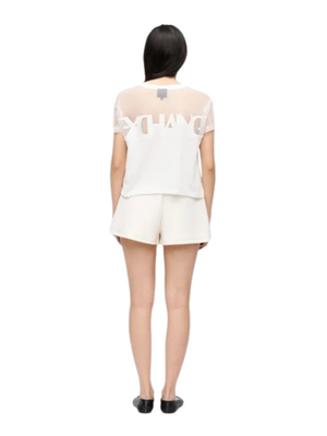 A|X Armani Exchange T-shirt Donna Mod. XW002332 AF10356 U0002 Bianco