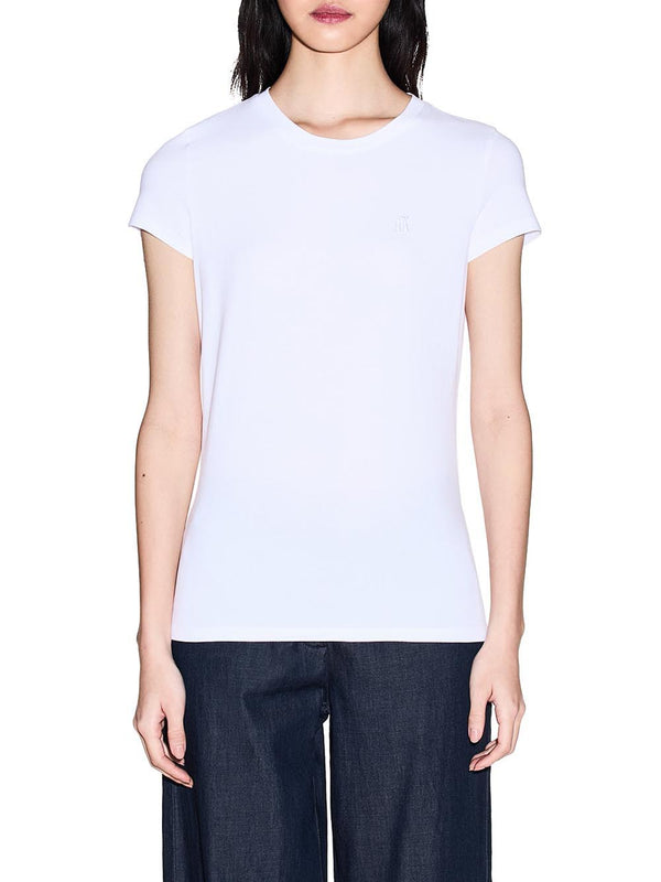 A|X Armani Exchange T-shirt Donna Mod. XW002333 AF16294 U0002 Bianco
