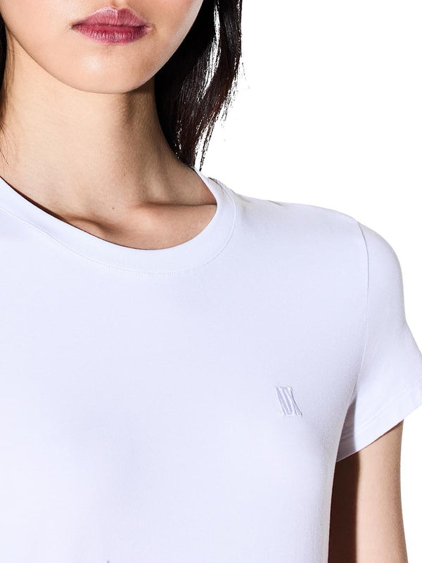 A|X Armani Exchange T-shirt Donna Mod. XW002333 AF16294 U0002 Bianco