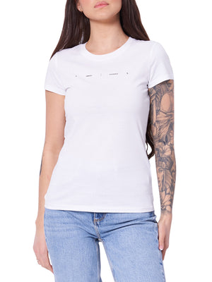 A|X Armani Exchange T-shirt Donna Mod. XW002346 AF10356 U0002 Bianco