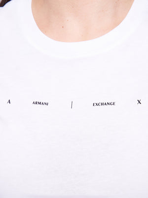 A|X Armani Exchange T-shirt Donna Mod. XW002346 AF10356 U0002 Bianco