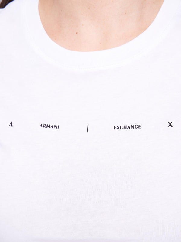 A|X Armani Exchange T-shirt Donna Mod. XW002346 AF10356 U0002 Bianco