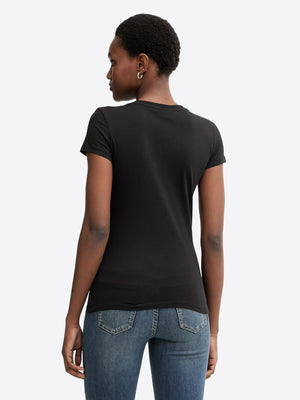 A|X Armani Exchange T-shirt Donna Mod. XW002346 AF10356 UC001 Nero