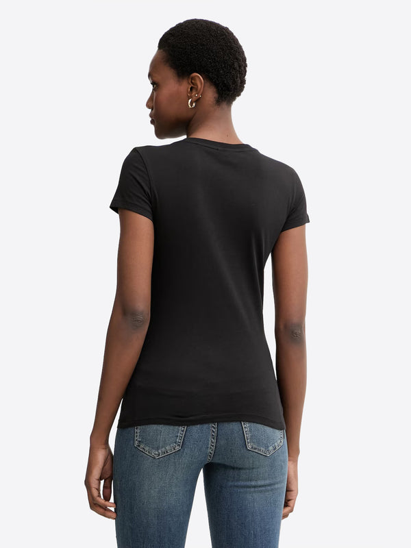 A|X Armani Exchange T-shirt Donna Mod. XW002346 AF10356 UC001 Nero