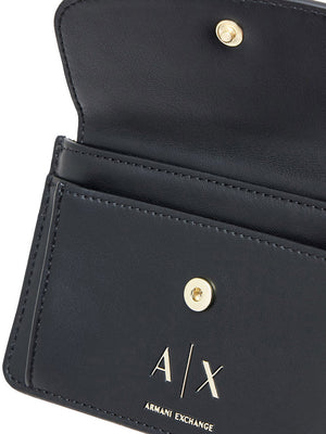A|X Armani Exchange Portafoglio Donna Mod. XW002606 AF19902 UC001 Nero