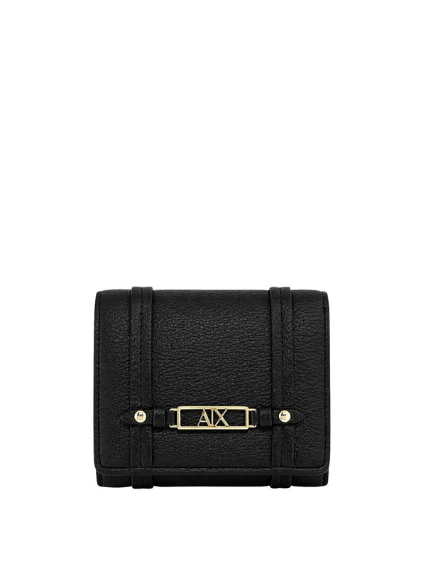A|X Armani Exchange Portafoglio Donna Mod. XW002613 AF15632 UC010 Nero