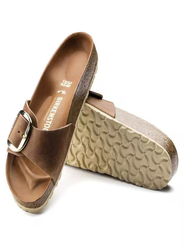 Birkenstock Ciabatta UNISEX Mod. 1006525 MADRID COGNAC Cognac