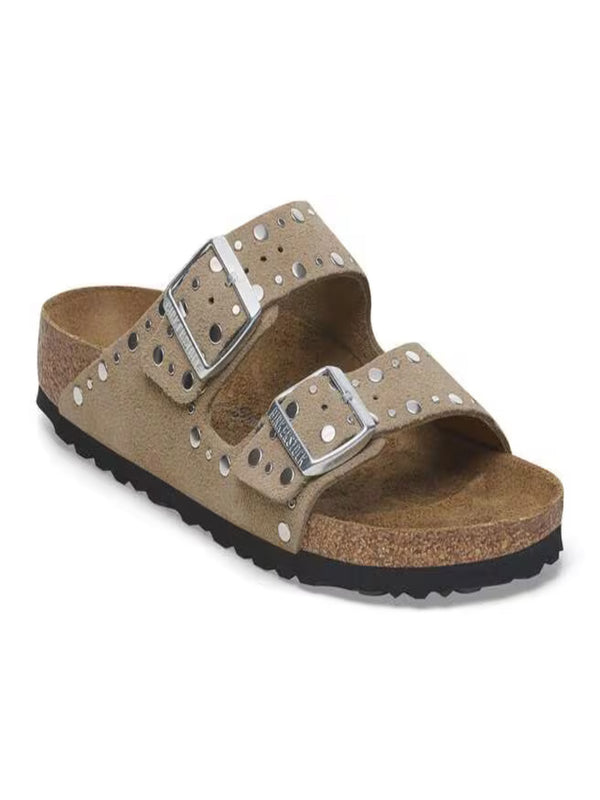 Birkenstock Ciabatta Donna Mod. 1029390 ARIZONA RIVET BEIGE Beige