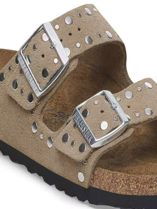 Birkenstock Ciabatta Donna Mod. 1029390 ARIZONA RIVET BEIGE Beige