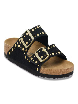 Birkenstock Ciabatta Donna Mod. 1030348 ARIZON RIVET BLACK BLACK