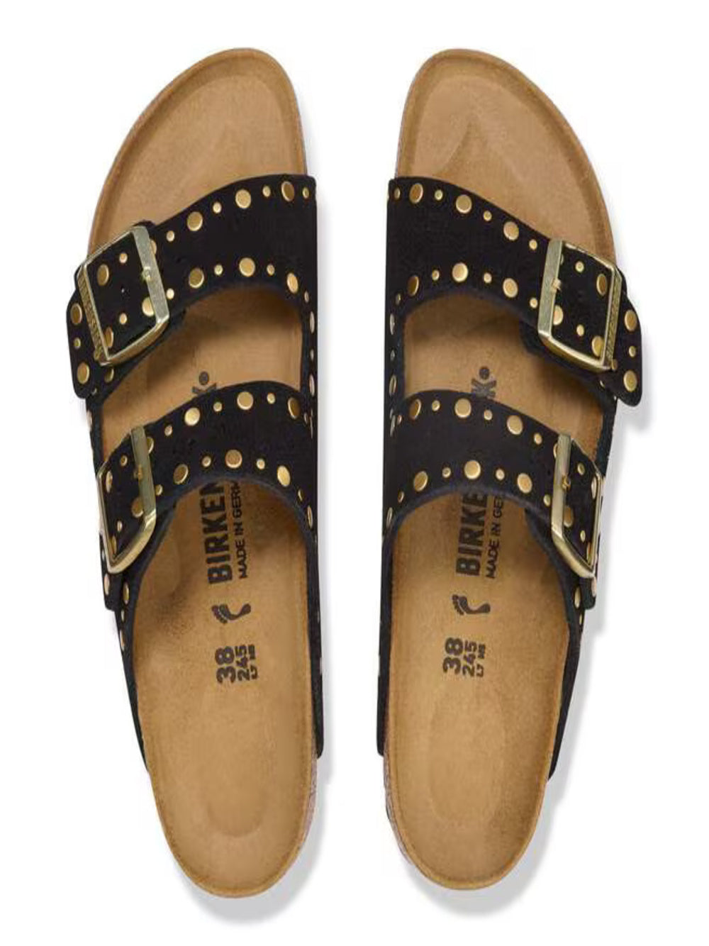 Birkenstock Ciabatta Donna Mod. 1030348 ARIZON RIVET BLACK BLACK
