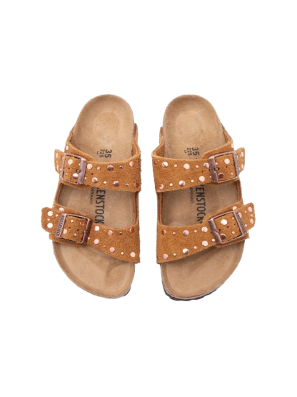 Birkenstock Ciabatta Donna Mod. 1031731 ARIZONA RIVET COGNAC Cognac