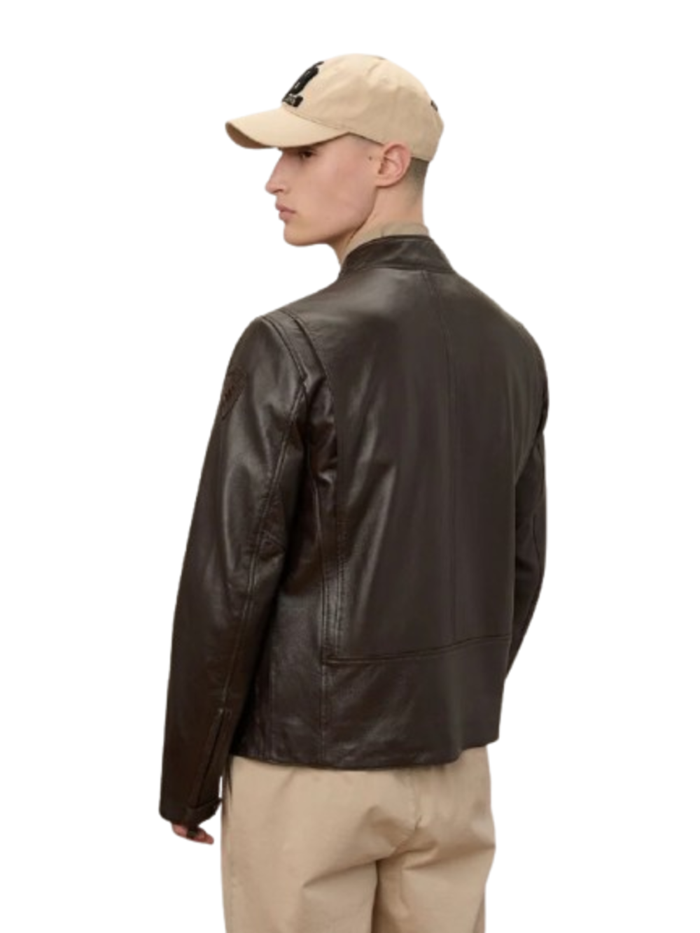 Blauer Giubbotto pelle Uomo Mod. BLUL02442 7515 392 Marrone Scuro