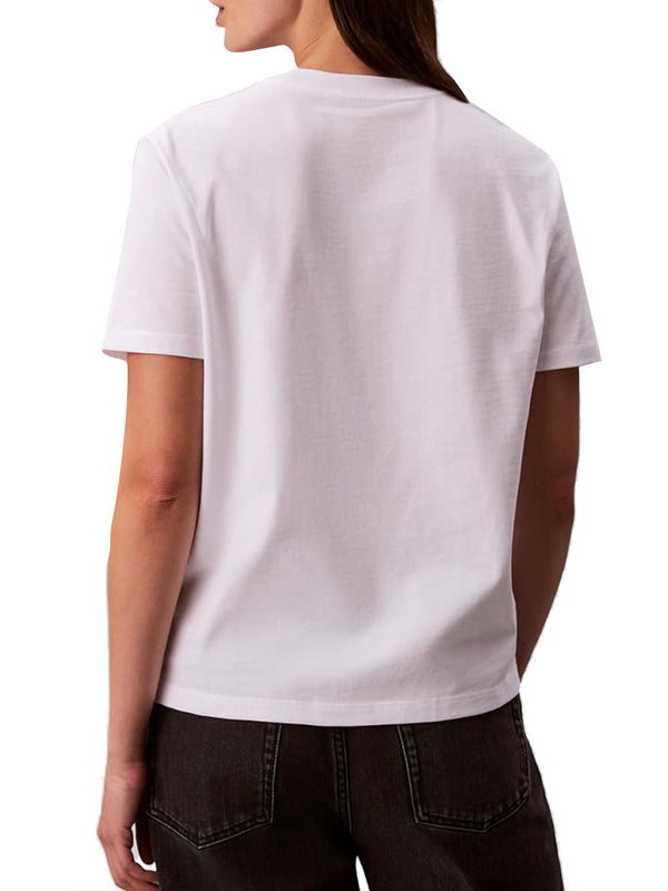 Calvin Klein Jeans T-shirt Donna Mod. LV044E215G YAA Bianco