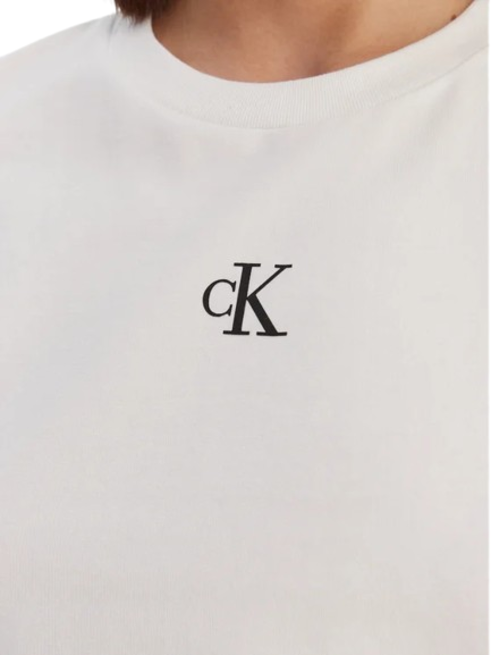 Calvin Klein Jeans T-shirt Donna Mod. LV047AB213 YAF Bianco
