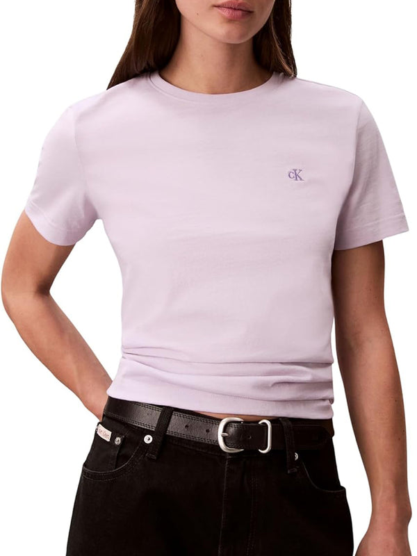 Calvin Klein Jeans T-shirt Donna Mod. LV047B224G 30Q Lilla