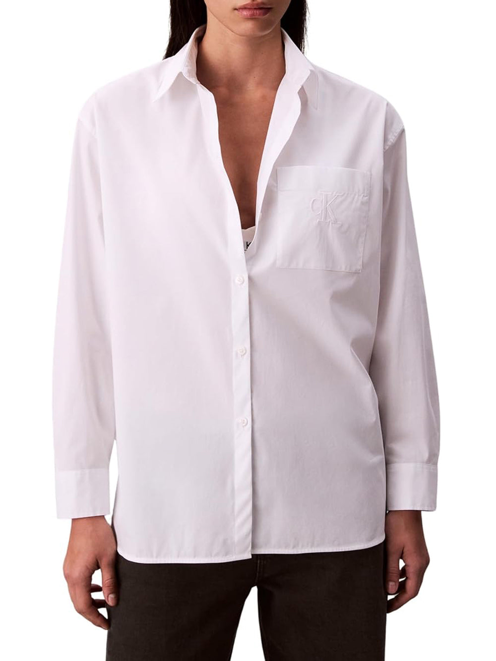 Calvin Klein Jeans Camicia Donna Mod. LV047C143G YAA Bianco
