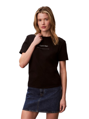 Calvin Klein Jeans T-shirt Donna Mod. LV047C811G UB1 Nero