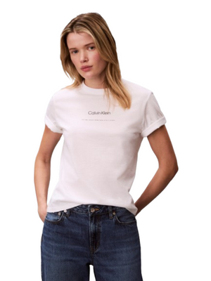 Calvin Klein Jeans T-shirt Donna Mod. LV047C811G YAF Bianco
