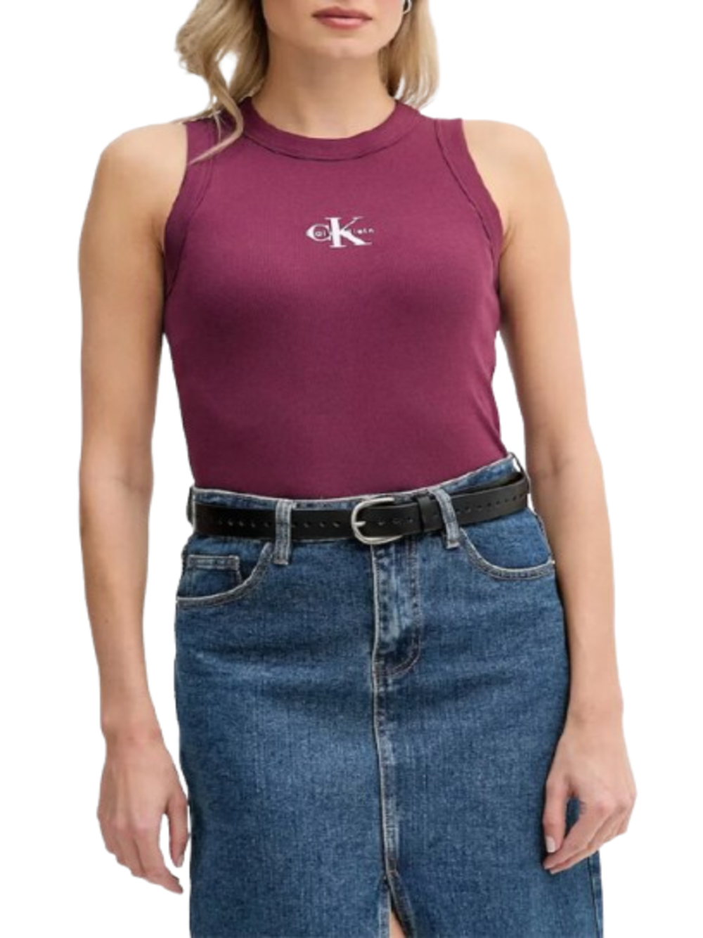 Calvin Klein Jeans Canotta Donna Mod. LV047E200G 2EV CILIEGIA