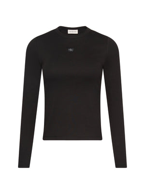 Calvin Klein Jeans T-shirt Donna Mod. LV047E205G UB1 Nero