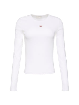 Calvin Klein Jeans T-shirt Donna Mod. LV047E205G YAA Bianco