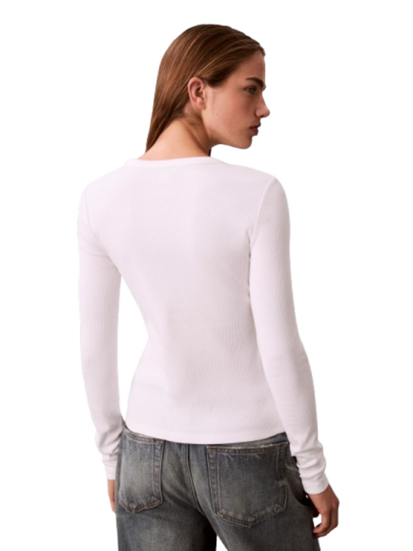 Calvin Klein Jeans T-shirt Donna Mod. LV047E205G YAA Bianco
