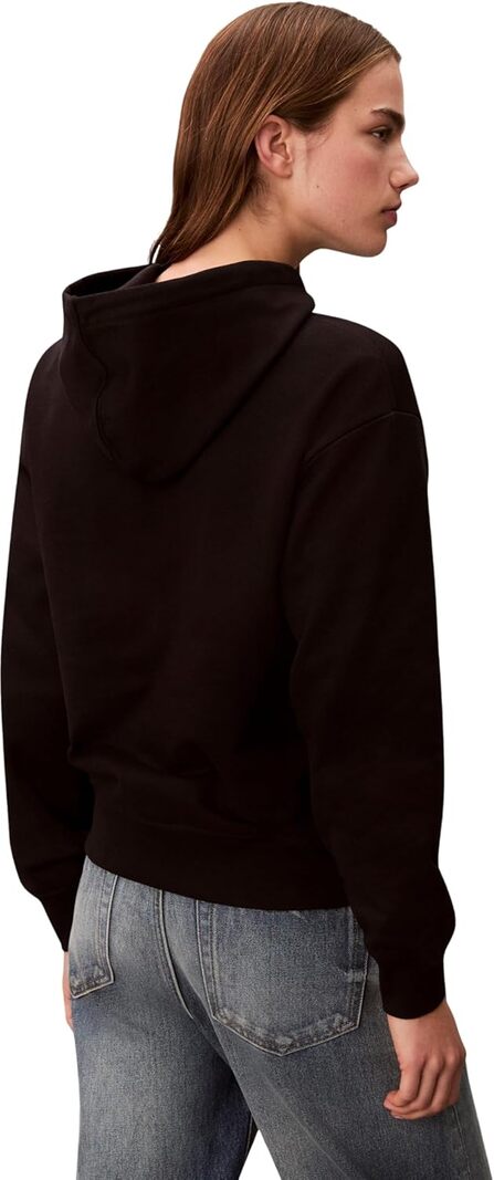 Calvin Klein Jeans Felpa cappuccio Donna Mod. LV047E221G UB1 Nero
