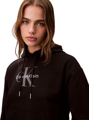 Calvin Klein Jeans Felpa cappuccio Donna Mod. LV047E221G UB1 Nero
