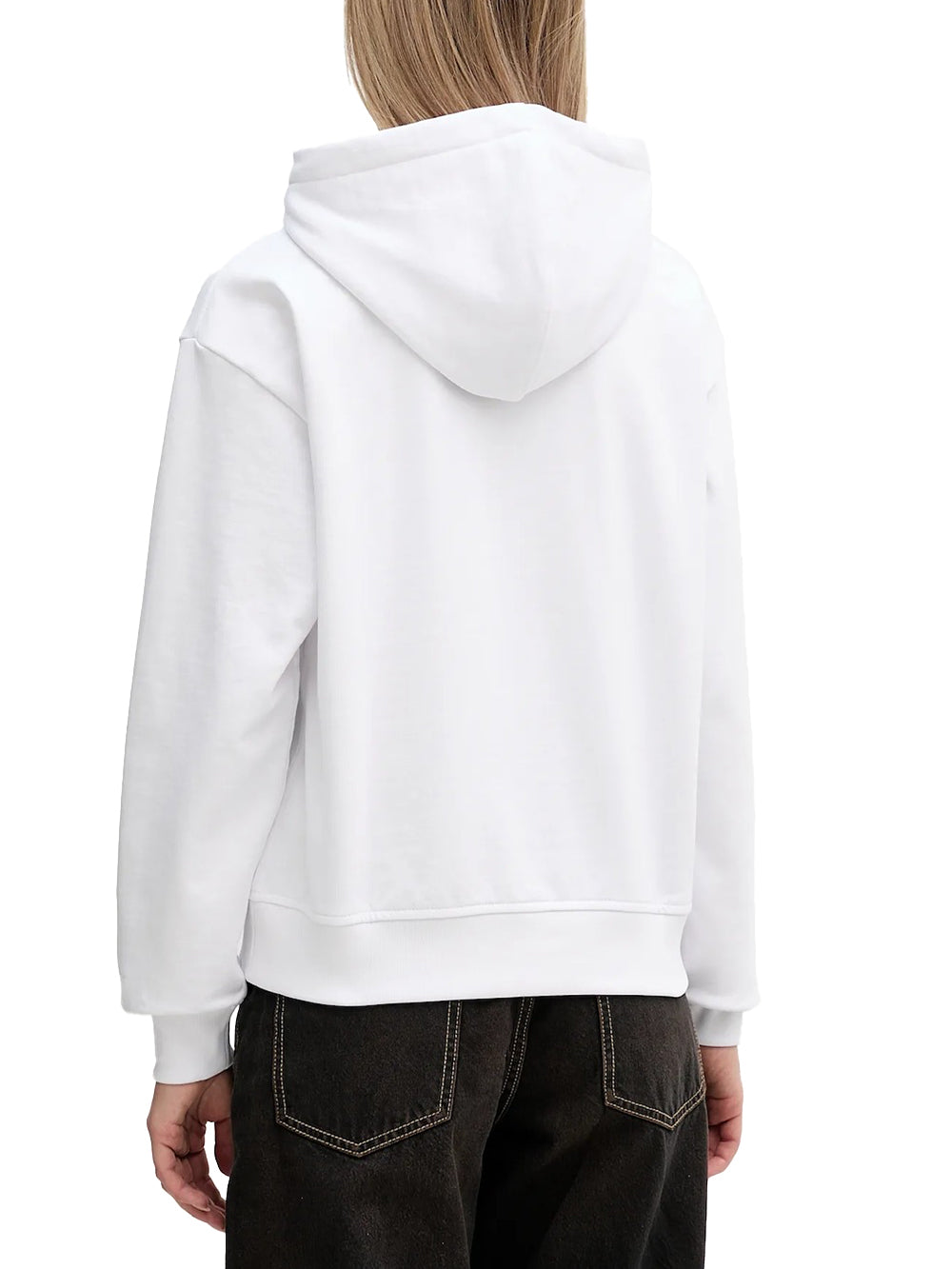 Calvin Klein Jeans Felpa cappuccio Donna Mod. LV047E221G YAA BIANCA